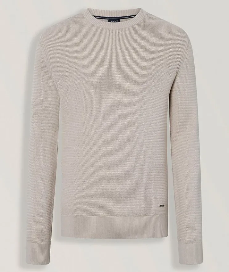 Wikko Textured Cotton Knit Sweater