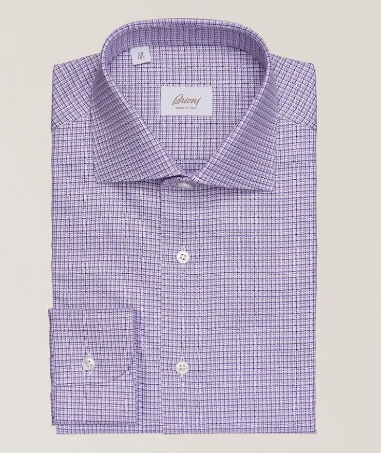 William Check Cotton Dress Shirt