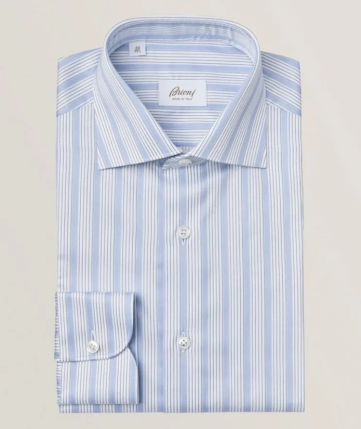 William Striped Cotton Dress Shirt