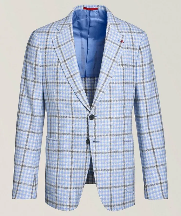 Windowpane Cashmere Sport Jacket