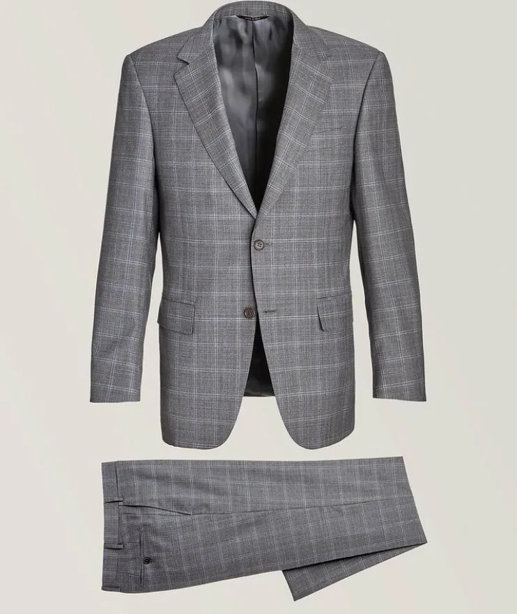 Windowpane Wool Suit