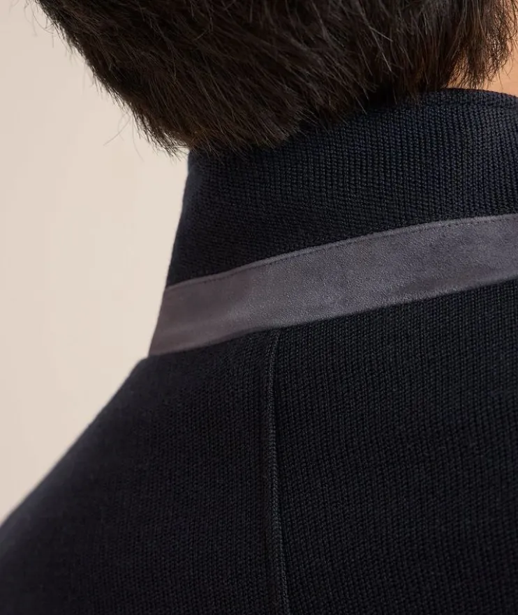 Wool & Cotton Knit Sport Jacket