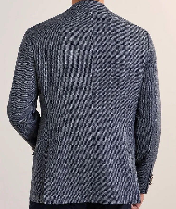 Wool, Cashmere & Silk Twill Sport Jacket