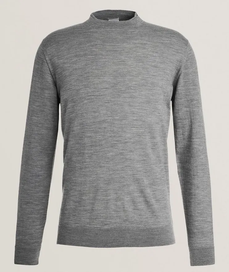 Wool Double-Layered Crewneck Sweater
