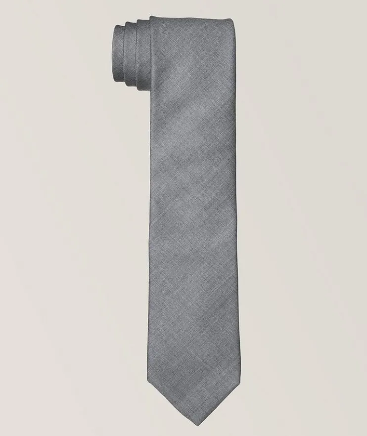 Wool Melange Twill Tie
