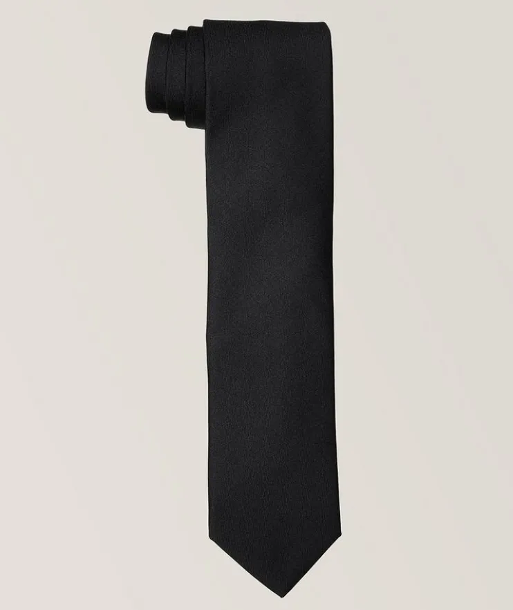 Wool Melange Twill Tie