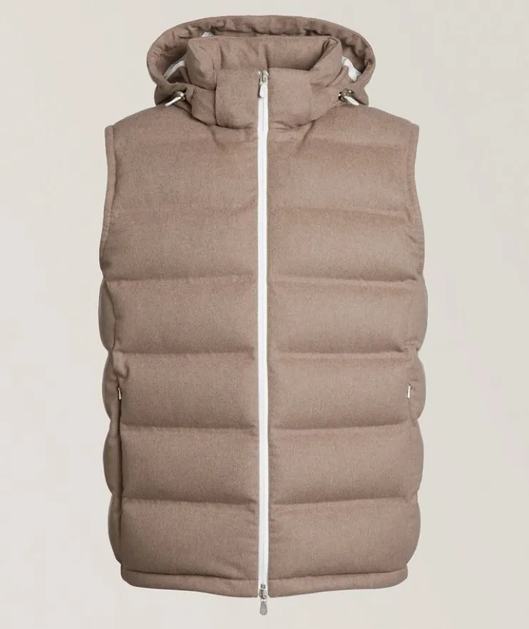 Wool Padded Down Vest