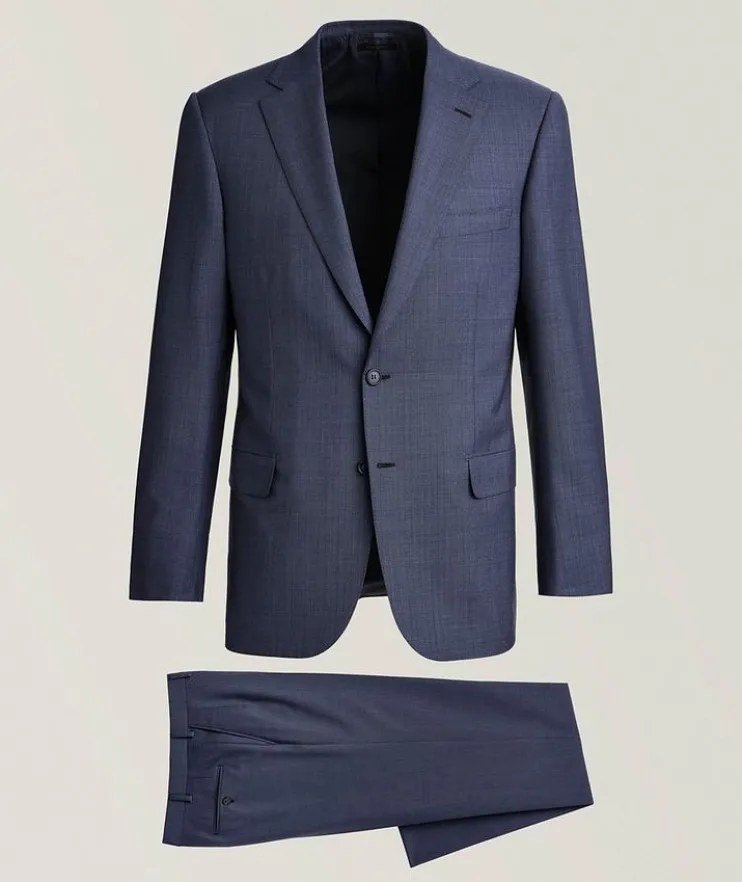 Wool Shadow Stripe Suit