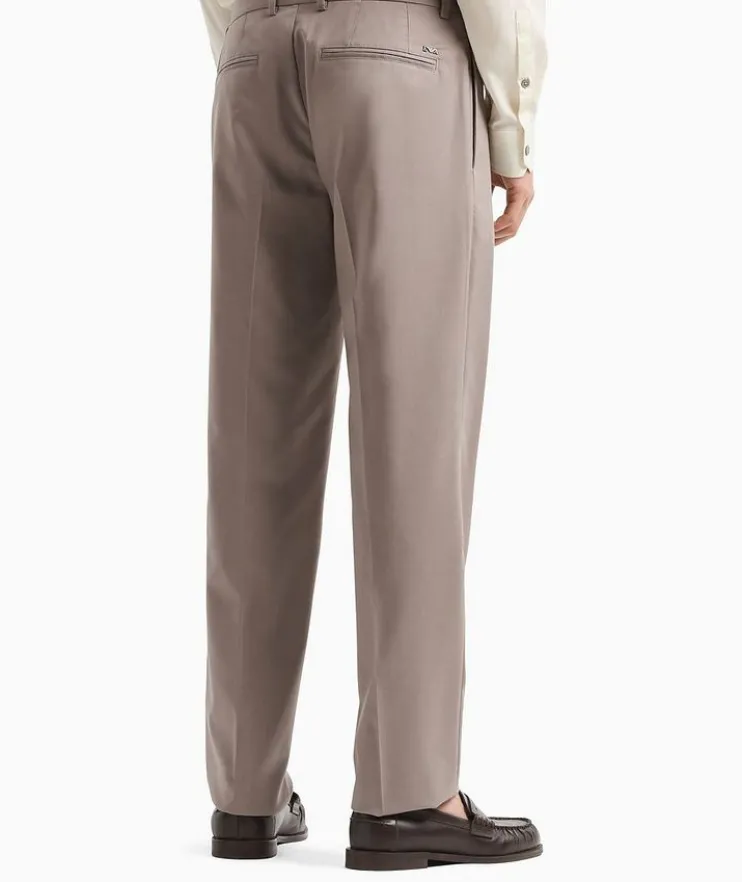 Wool Twill Dress Pants