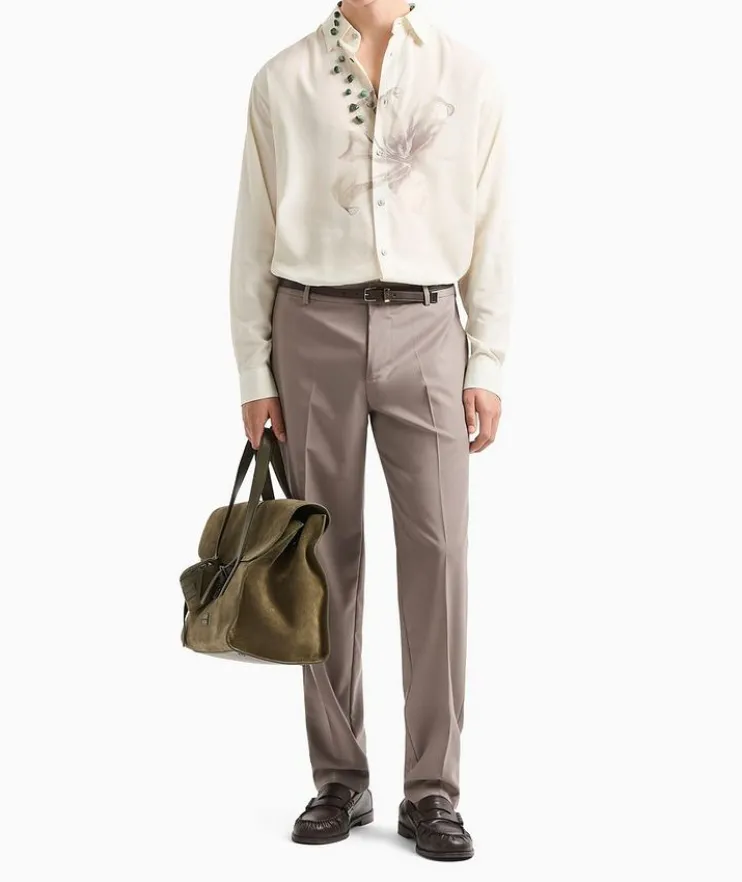 Wool Twill Dress Pants