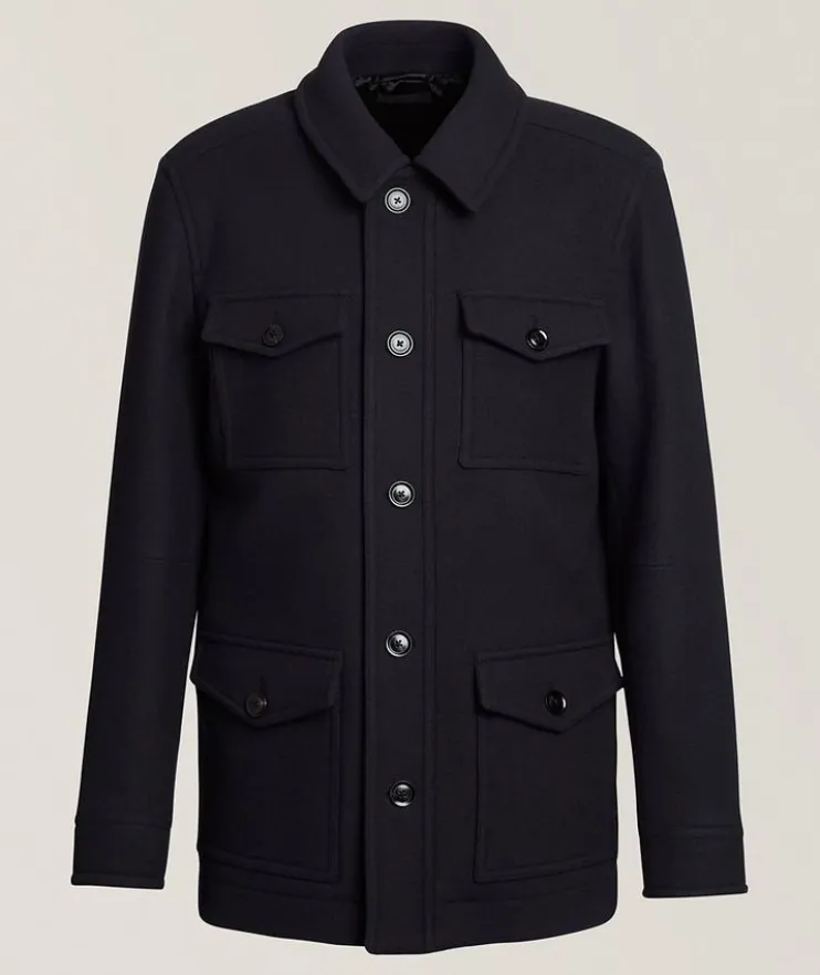 Wool Twill Four-Pocket Jacket