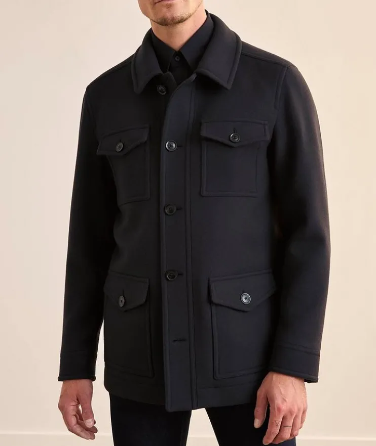 Wool Twill Four-Pocket Jacket