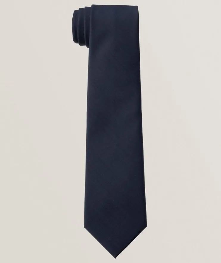 Wool-Blend Solid Tie