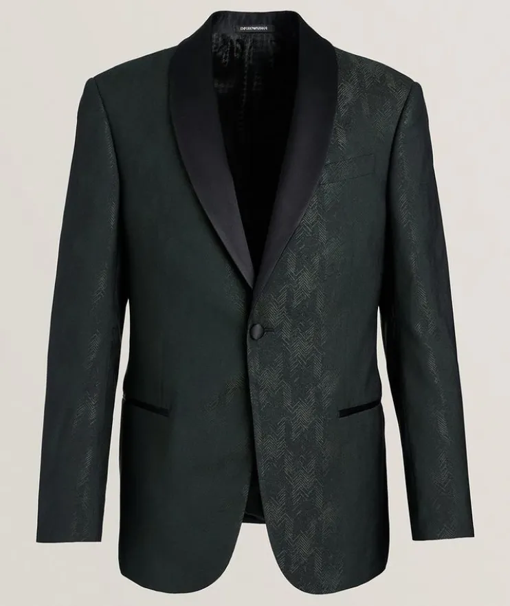 Wool-Blend Tuxedo Jacket