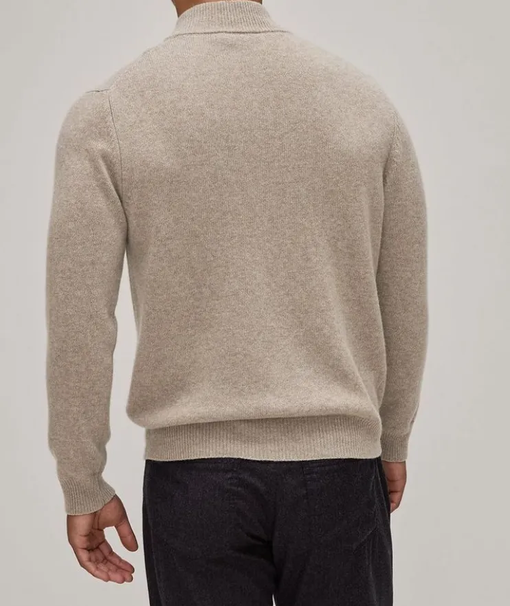 Wool-Cashmere Full-Zip Sweater