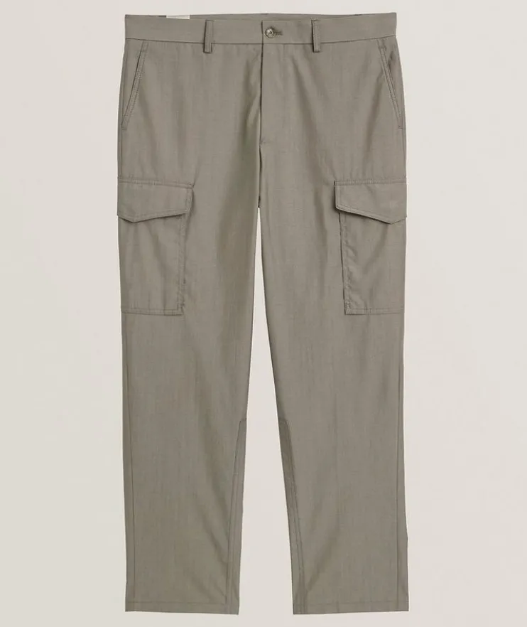 Wool-Cotton Cargo Pants