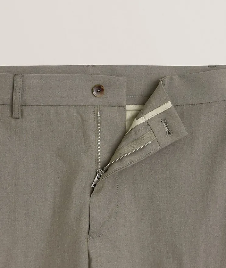 Wool-Cotton Cargo Pants