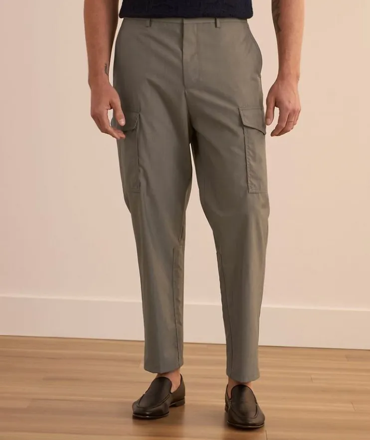 Wool-Cotton Cargo Pants