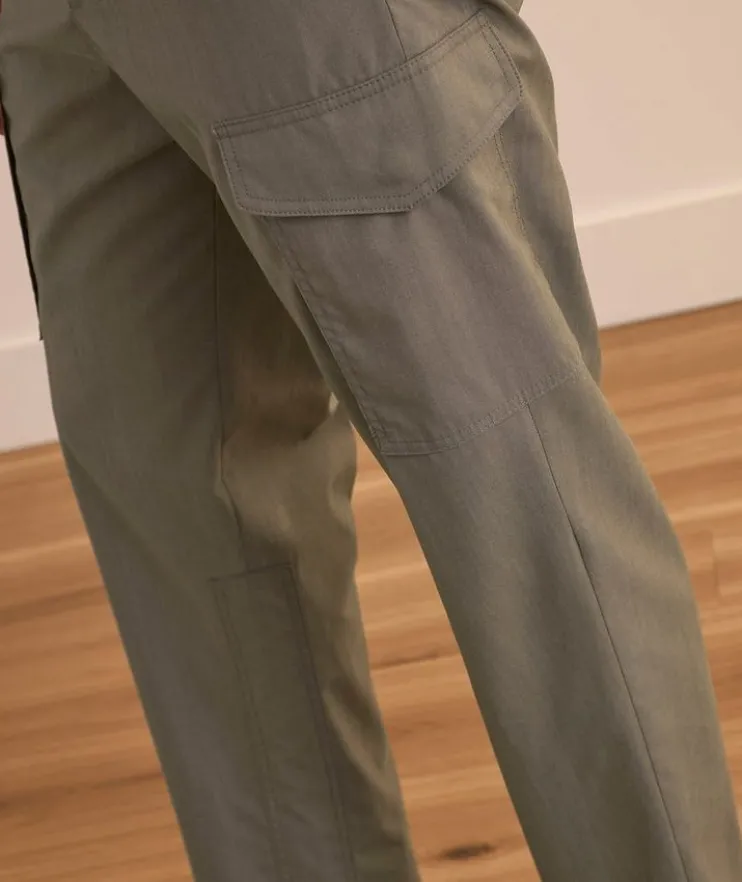 Wool-Cotton Cargo Pants