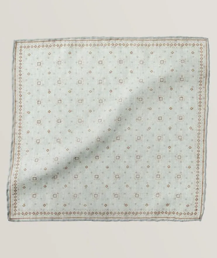 Wool-Cotton Neat Pocket Square