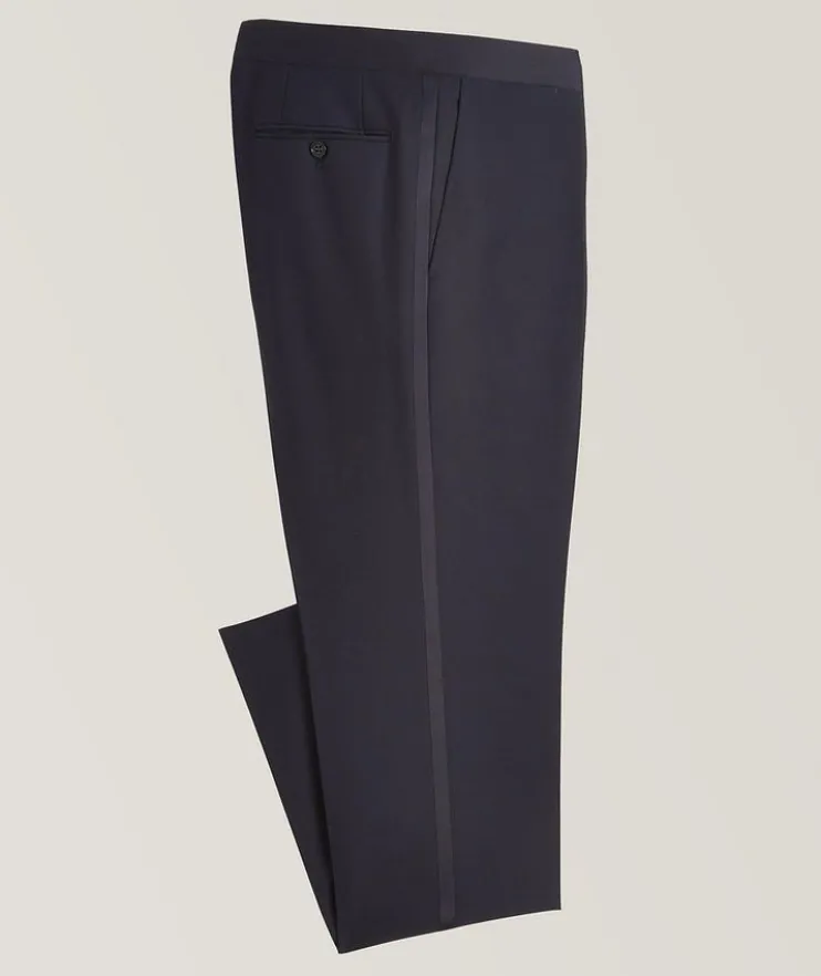 Wool-Mohair Formal Tux Trousers