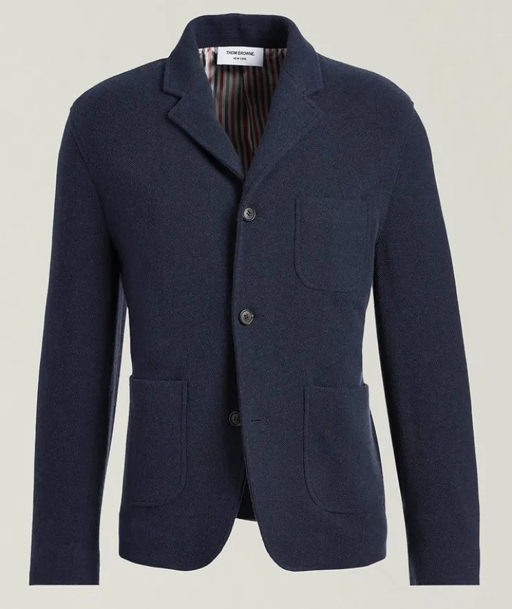 Wool-Silk-Cashmere Sack Sport Jacket
