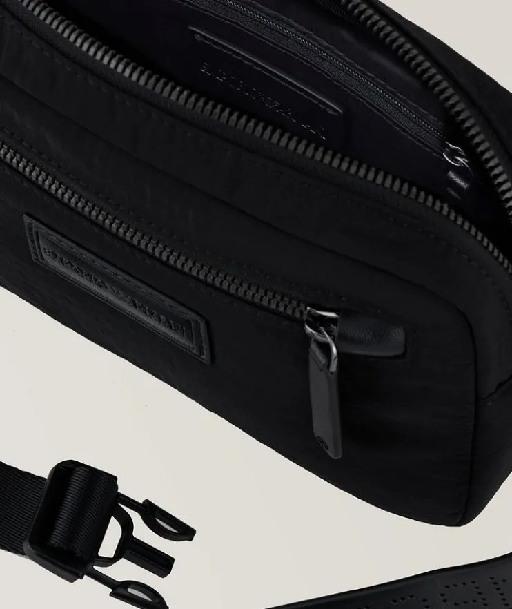 Wrinkled Nylon Belt Bag