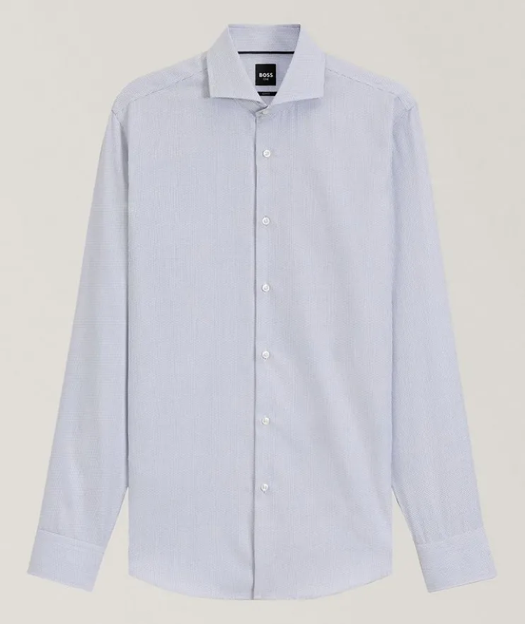 Wrinkle-Resistant Cotton Dobby Dress Shirt