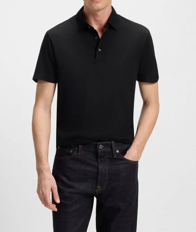 X Beckham Cotton-Silk Polo