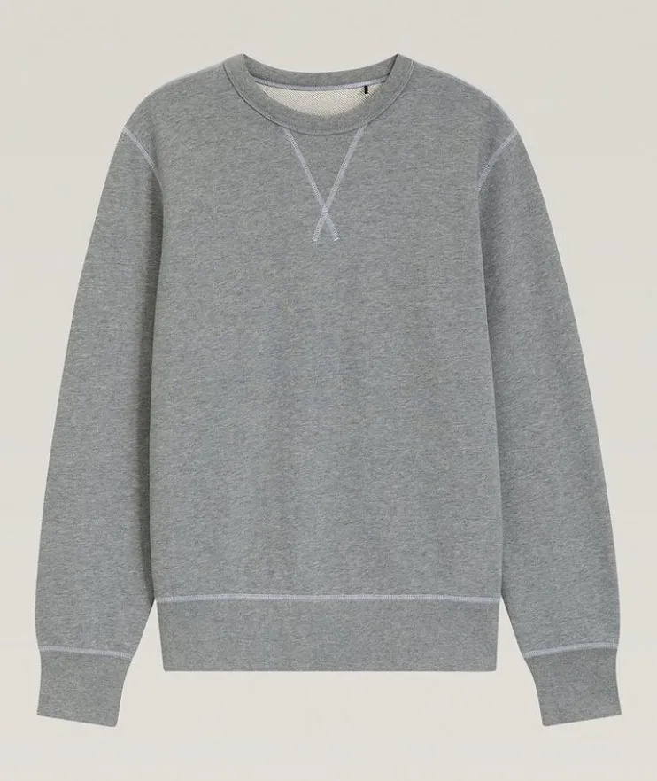 X Beckham French Terry Cotton Sweatshirt