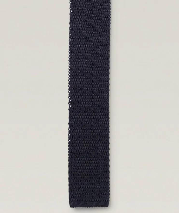 X Beckham Knitted Silk Tie
