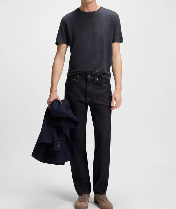 X Beckham Linen Crewneck T-Shirt