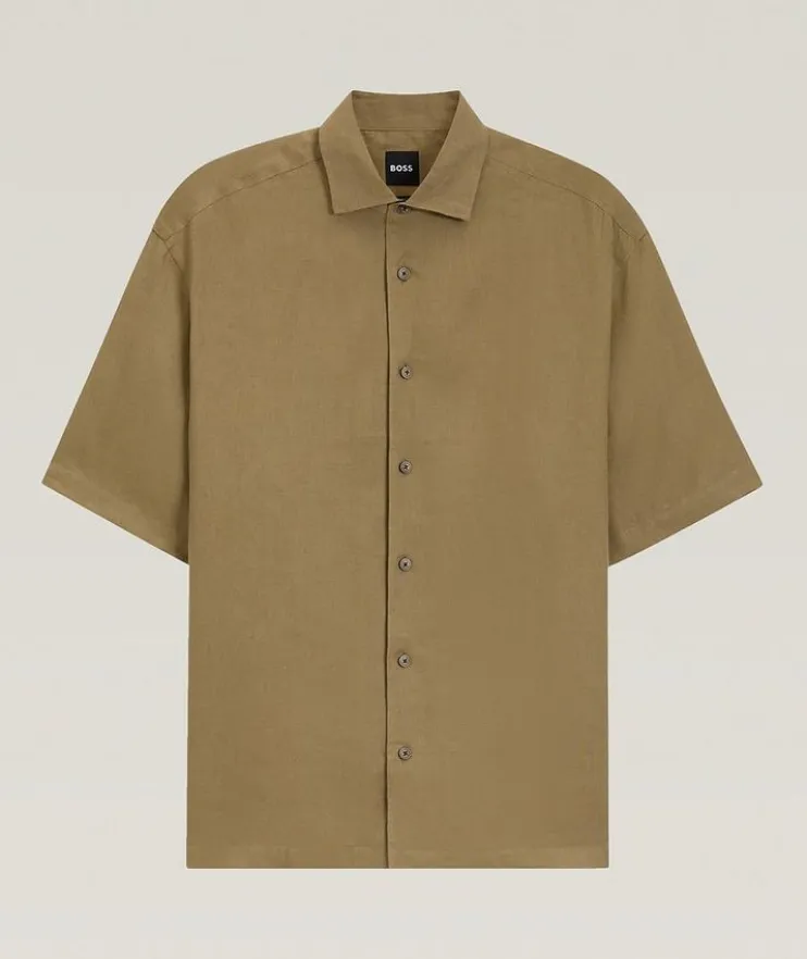 X Beckham Linen Dress Shirt
