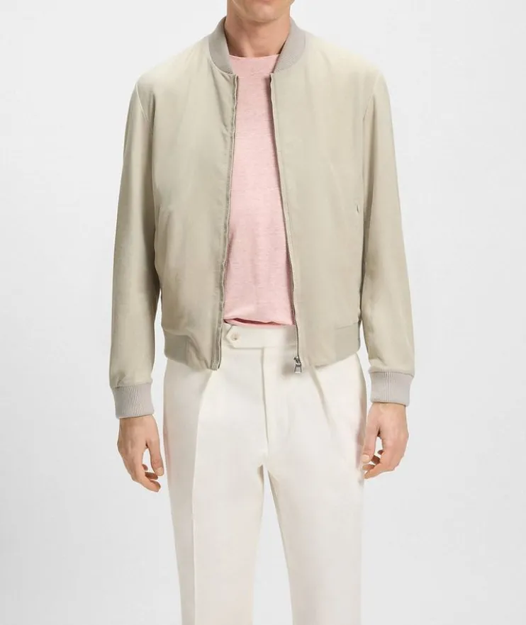 X Beckham Suede Bomber Jacket