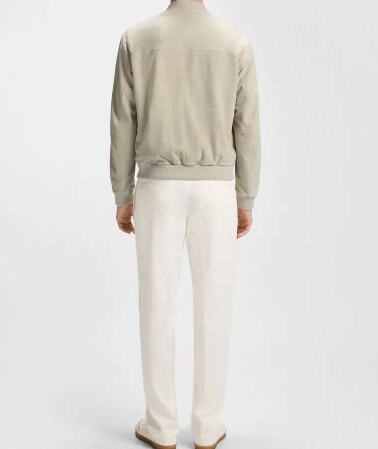 X Beckham Suede Bomber Jacket