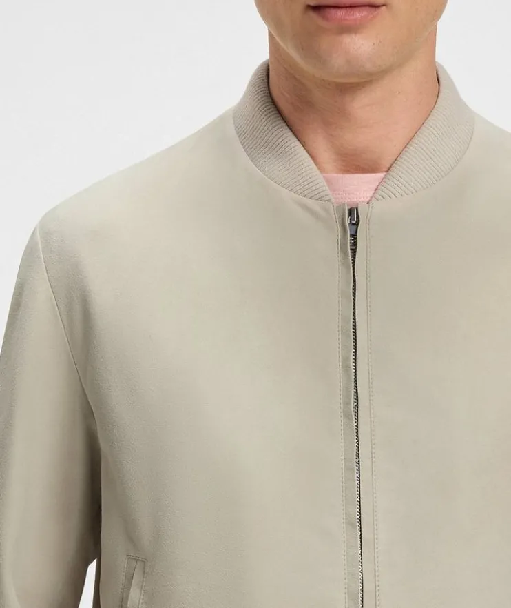 X Beckham Suede Bomber Jacket