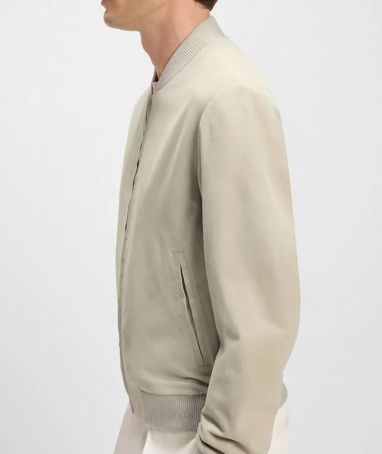 X Beckham Suede Bomber Jacket