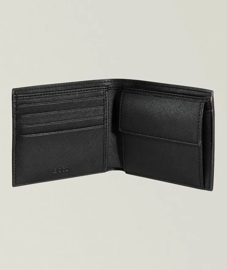 Zair Saffiano Leather Monogram Bifold Wallet