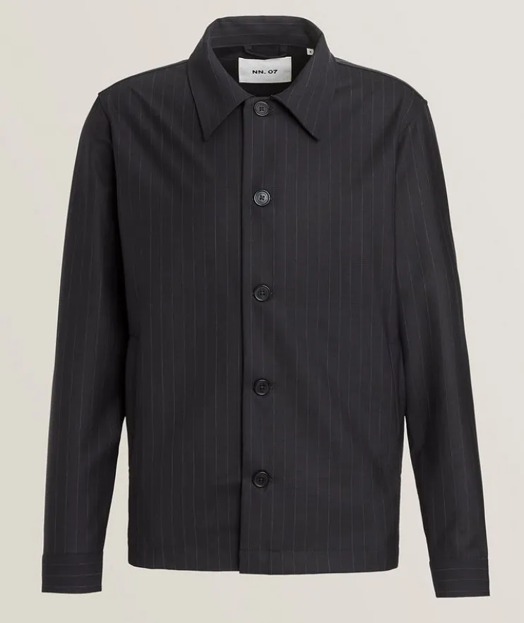 Zander Hybrid Striped Overshirt
