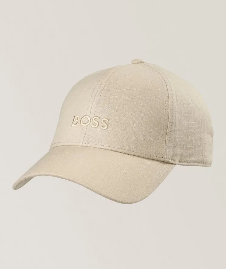 Zed Logo Linen Baseball Cap