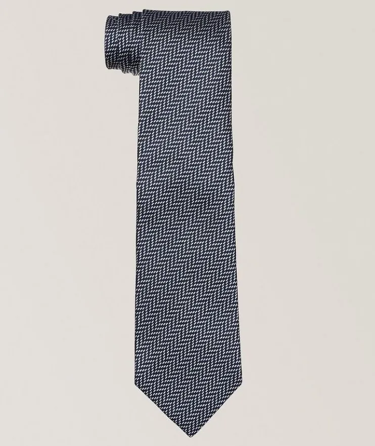 Zig-Zag Silk Tie